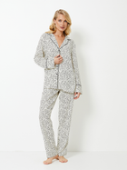 Piżama (koszula + spodnie) Aruelle Bethany pajama long XL Biała (5905616146898) - obraz 4