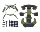 Комплект: подвесная система Team Wendy + противоударные подушки для шлема, оливковый - изображение 4