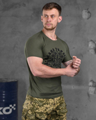 Тактична чоловіча футболка потовідвідна Слава Україні Героям Слава M олива (85830) - зображення 3