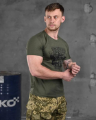 Тактична чоловіча потовідвідна футболка Піхота ВСУ 2XL олива (85829) - зображення 3