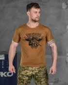 Тактична чоловіча потовідвідна футболка Піхота ВСУ L койот (85826) - зображення 1