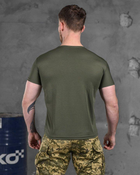 Тактическая мужская потоотводящая футболка Слава Украине Героям Слава S олива (85830) - изображение 5