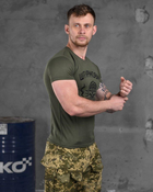 Тактична чоловіча футболка потовідвідна Штурмовик XL олива (85832) - зображення 2