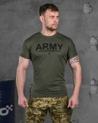 Армійська чоловіча футболка ARMY потовідвідна L олива (85828) - зображення 1