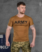 Тактическая потоотводящая мужская футболка Army S койот (85827) - изображение 1