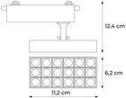 Reflektor LED DPM X-Line szynowy obrotowy 10 W 900 lm czarny (STR2-10W-B) - obraz 7