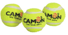 Zabawka dla psów Camon Piłka tenisowa z dźwiękiem Żółty 3.7 cm (8019808199764) - obraz 2
