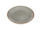 Тарелка мелкая круглая Porland Dark Grey фарфоровая 180 мм 187618/DG