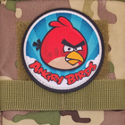 Шеврон Angry Birds, 7х7, на липучке( велкро), патч печатный - изображение 2