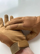 Тактичні штурмові рукавички Ultimatum Койот для ЗСУ,армійські повнопалі рукавички - изображение 8