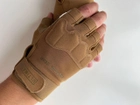 Рукавички безпалі захисні Ultimatum Койот,Тактичні перчатки без пальців - изображение 2