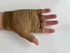 Рукавички безпалі захисні Ultimatum Койот,Тактичні перчатки без пальців - изображение 3