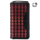 Женский кожаный кошелёк на молнии Visconti BR76 Black Cherry
