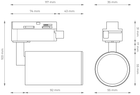 Zestaw oświetleniowy DPM X-Line szynowy 4 x GU10 czarny (STR-4XGU10-B) - obraz 7