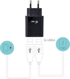 Зарядний пристрій i-Tec USB 2 порти 2.4A чорний 2x USB Port DC 5V/max 2.4A (8595611702419) - зображення 4