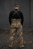 Чоловічі зимові брюки з підтяжками "Taslan" / Штани з утеплювачем Thermo-Loft піксель M - зображення 3