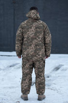Чоловічі зимові брюки з підтяжками "Taslan" / Штани з утеплювачем Thermo-Loft піксель S - зображення 8