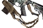 Оружейный 1-точечный ремень FRAG с антабкой и карабином койот - изображение 8