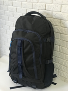 Рюкзак туристичний VA T-02-3 65л, чорний із синім - зображення 1