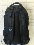 Рюкзак туристический VA T-02-3 65л, черный с синим - изображение 3