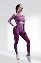 Костюм для фитнеса женский LILAFIT лиловый S (LFS000082)