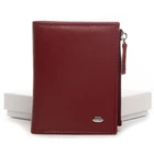 Женский кожаный кошелек Dr.Bond WN-23-10 бордовый