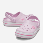Дитячі крокси для дівчинки Crocs 207005-6GD 22-23 (C6) Світло-рожеві (191448738782) - зображення 3