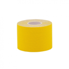 Кінезіо тейп IVN у рулоні 5см х 5м (Kinesio tape) еластичний пластир жовтий - зображення 2