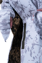 Універсальний військовий пончо з захистом від тепловізора Білий мультикам - зображення 7