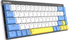 Klawiatura bezprzewodowa Dareu EK868 Bluetooth Biało-niebiesko-żółta (TK568B08605R) - obraz 3