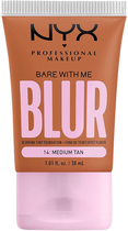 Podkład do twarzy NYX Professional Makeup Bare With Me Blur Tint Foundation 14 Medium Tan 30 ml (0800897234416) - obraz 1
