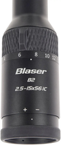 Приціл оптичний Blaser B2 2,5-15х56 iC сітка 4А з підсвічуванням. Шина ZM/VM - зображення 2
