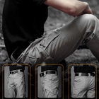Тактические мужские штаны S.archon IX9 Серый XL - изображение 7