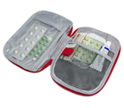 Комплект аптечка органайзер червона 13х18 см., та контейнер для таблеток на тиждень Прозорий на 7 днів (3000170-TOP-2) - зображення 2