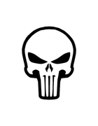 Шеврон патч Каратель Punisher 1 на липучці велкро