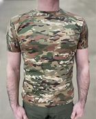 Футболка тактическая, Мультикам, размер S, хлопок (коттон), футболка армейская с коротким рукавом - изображение 2
