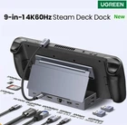 Док-станция Ugreen 9в1 100W для Steam Deck|Asus ROG|Nintendo (HDMI 4K/RJ45/USB-A/SD/TF/ USB-C 100W)