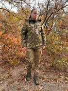 Куртка тактическая весна женская мультикам водооталкивающая SoftShell Combat женская S L - изображение 1