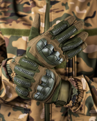 Перчатки военные полнопалые Олива XL - изображение 1