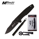 Набор MTech USA в блистере: нож, мультитул, свисток, компас, огниво - изображение 1