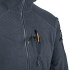 Кофта флисовая Helikon-Tex Alpha Hoodie Jacket Grid Fleece Shadow Grey XL - изображение 7