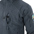Кофта флисовая Helikon-Tex Alpha Hoodie Jacket Grid Fleece Shadow Grey XL - изображение 11