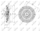 49617 NRF Вискомуфта вентилятора DB W210 E300TD 97- NRF (49617)