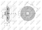 49590 NRF Муфта гидравлическая вентилятора Радиатора VAG A4/A6/A8 2.5Tdi 97- NRF (49590)