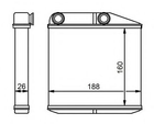 Теплообменник, система отопления салона NRF 54213 NRF (54213)