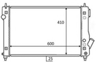 Радіатор, система охолодження двигуна NRF 59054 NRF (59054)