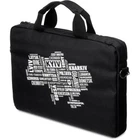Сумка для ноутбука Vinga 15.6" nb1502 Black, white print (nb1502uwbk)