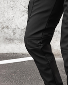 Зимові брюки карго тактичні Softshell BEZET Ешелон чорні - XS - зображення 9