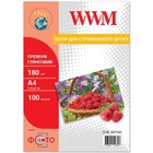 Фотобумага WWM 10см x 15см 180г/м кв 100л глянцевая (G180.F100.Prem)