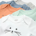 Набір дитячих боді-футболок 5 шт для новонароджених Cool Club CUU2400325-00 62 см Різнокольоровий (5903977133816) - зображення 2
